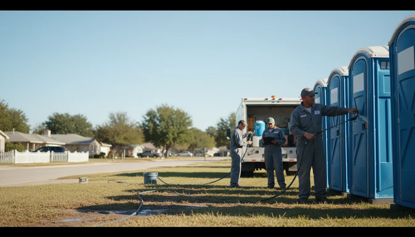 Long-Term Portable Toilet Rental in Goldsmith, TX near me